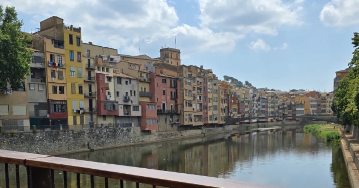 Coloured houses on the Onyar river